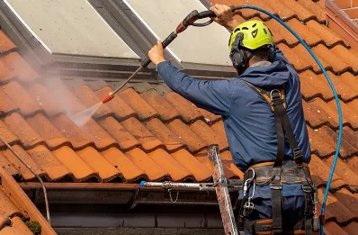 Démoussage et hydrofuge de toiture à Laruscade